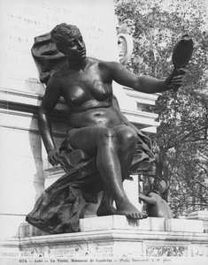 Leon Gambettan muistomerkki, Totuus, cour Napoleon, Louvre, 1888 (yksityiskohta) (marmori ja kivi) (katso myös 346101, 346102, 346503)